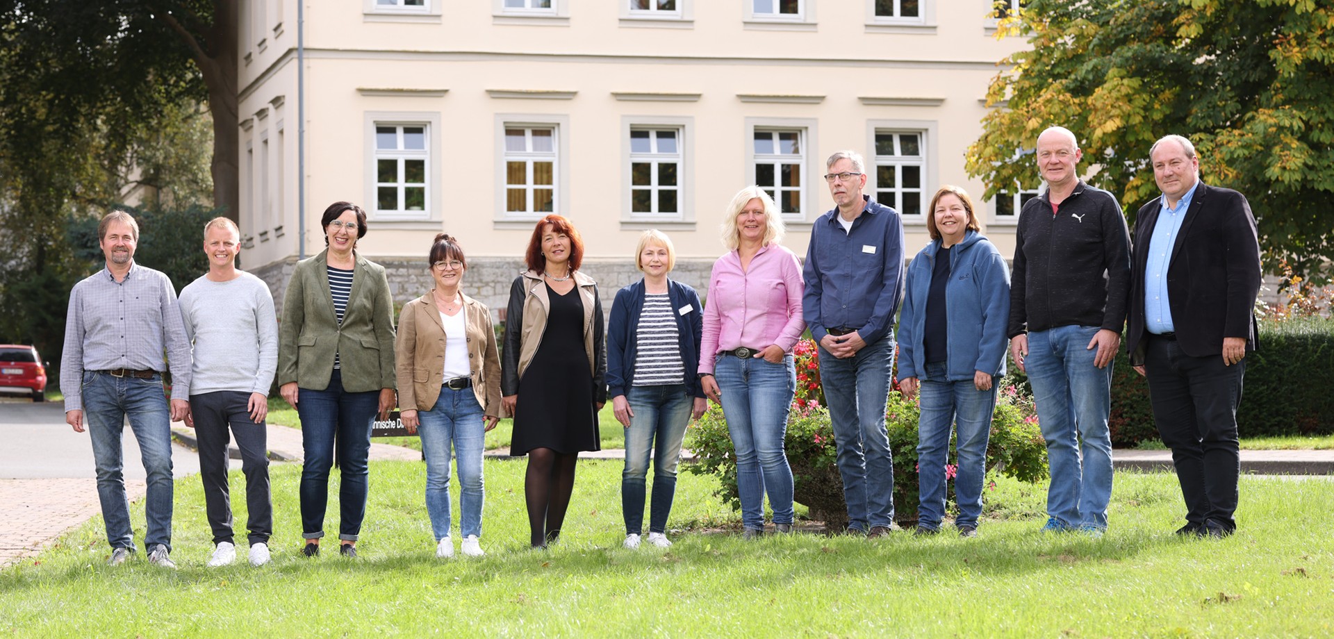 Gruppenfoto mit Stationsleitungen.